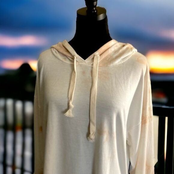 Found LA NWT Rose-Taupe Tie Dye Hoodie, oversized small - Picture 6 of 8